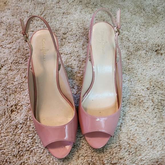 Cole Haan Powder Pink Shoes, Heeled Sandals, slingback - Picture 11 of 11